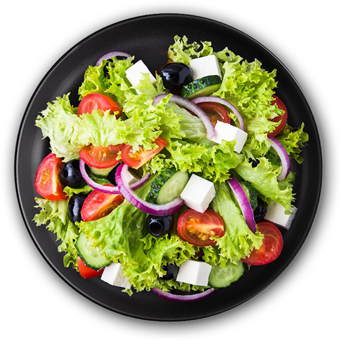 Plate of fresh salad